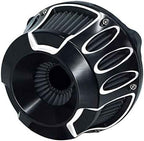 Air Intake Filter Motorcycle Air Cleaner Cnc Cut Kit Black for Harley Touring Street Glide 2008 - 2016 Softail 2016 - 2017 Fitment - C