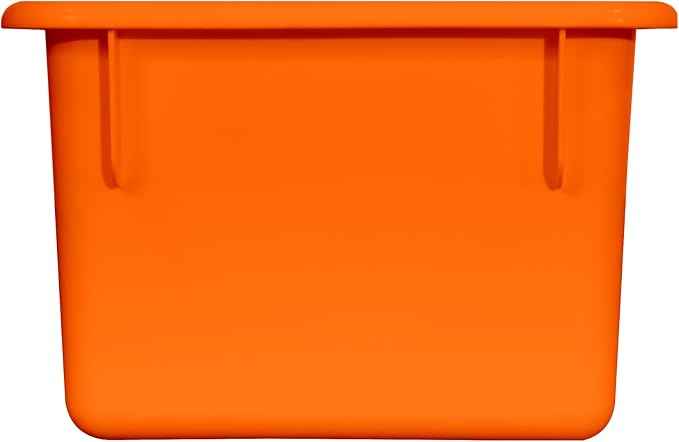 Wood Designs Cubby Storage Bin, Heavy Duty Plastic Containers