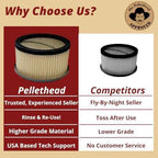 Pellethead Ash Vacuum Pro Replacement HEPA Filter PH-MHF-05