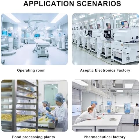Fan Filter Unit Laminar-Flow-Hood Yzzwer - FFU HEPA Filters for Class 100/ISO 5 Cleanliness Clean Room Mycology and Mushroom Room Work 110V （Include HEPA Filter） - Field & Pure