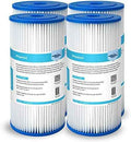 Membrane Solutions 50 Micron Pleated Water Filter Home 10"x4.5" Whole House Heavy Duty Sediment Replacement Cartridge Compatible with ECP10-1,ECP20-BB,R50-BBSA,FXHSC,CB1-SED10-BB (4 Pack)