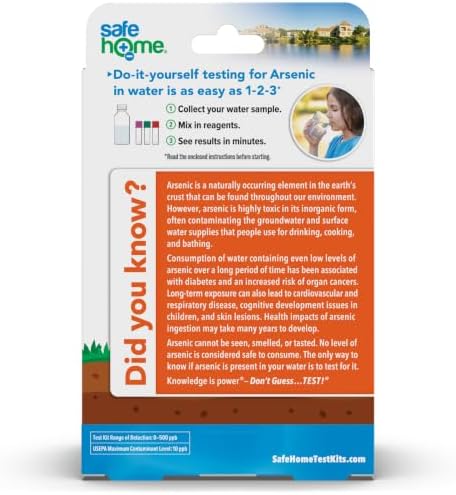 Safe Home DIY Arsenic in Water Combo Test Kit