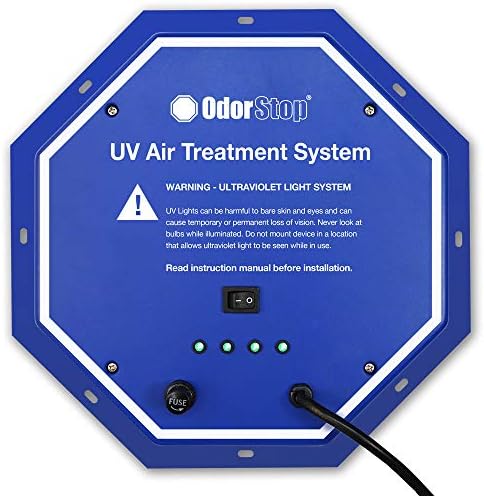 OdorStop OS72PRO UV Air Purifier 72W System with Energy Saving Airflow Sensor and 16-in Bulbs - Field & Pure