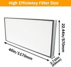 Replacement HEPA Filter for Air Flow Clean Bench 46 x 22 x 2.7 inch FFU - Image 2
