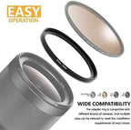 82mm to 77mm Step-up Adapter Rings Filter Adapter Black Metal Step Down Filter Ring Adapter Compatible with All Brand UV CPL ND Camera Lens Filter Stepping Rings (82mm-77mm)