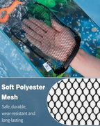 Pawfly 8 Pcs Aquarium Filter Media Bags, Fish Tank Coarse Mesh Bag with Plastic Zipper Soft Aquarium Mesh Bag for Activated Carbon, Bio Filter Balls, Filter Stones, Ceramic Rings(8" x 5.5") - Field & Pure