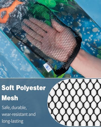 Pawfly 8 Pcs Aquarium Filter Media Bags, Fish Tank Coarse Mesh Bag with Plastic Zipper Soft Aquarium Mesh Bag for Activated Carbon, Bio Filter Balls, Filter Stones, Ceramic Rings(8" x 5.5") - Field & Pure