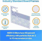 4x4.5x1 Air Filter MERV 8, King AC Furnace Filters (4-Pack)