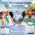 Vexca® PRB25-IN Hot Tub Filter, Replaces Unicel C-4326, Filbur FC-2375, FC-2370, Guardian 413-106, 3005845, 17-2327, 13 5/16" x 5" Drop in Spa Filter, 25 Sq.Ft, 2 Pack - Field & Pure