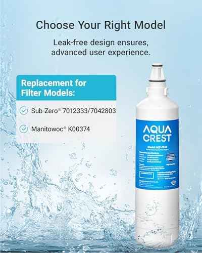 AQUACREST 7012333/7042803 Ice Maker Water Filter, 1 Pack