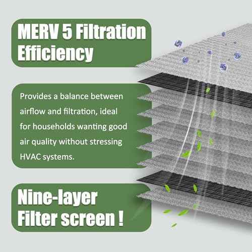 Washable Air Filter(12" x 24" x 2"), Aluminum Electrostatic Air Filter for Furnace and Central Air Conditioner (Actual Size: 11.7" x 23.7" x 1.8")