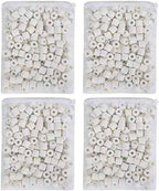 JIH Aquarium Bio Ceramic Rings Filter Media for Pond Fish Tank, 4 LBS