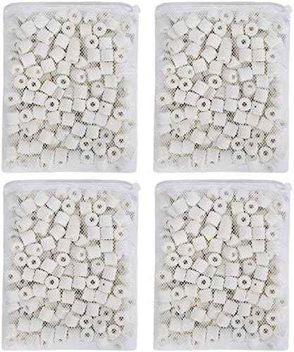JIH Aquarium Bio Ceramic Rings Filter Media for Pond Fish Tank, 4 LBS