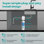 ICEPURE WFC5300A Under Sink Water Filter system, 3 Years or 22000 Gallons Ultra - Image 6