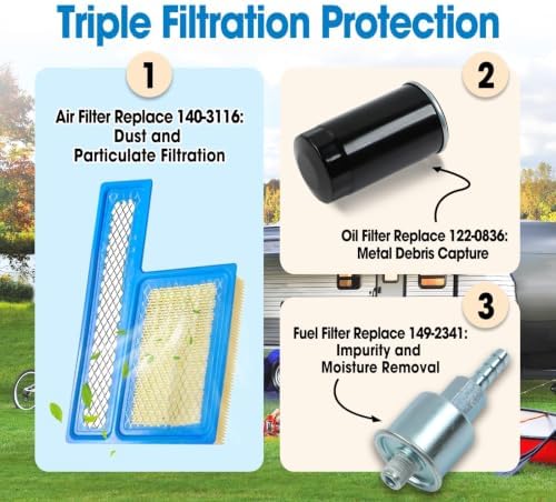 Tune Up Kit Fit for Onan RV QG 5500 7000 Marquis Gold Platinum EFI HGJAA - Field & Pure