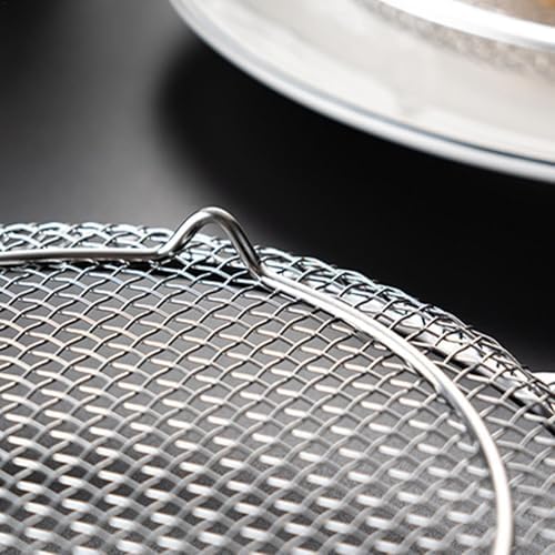 Kitchen Oil Filter Tray - Stainless Steel Mesh Filtering Basket With Tray | Oil Drain Rack | Oil Drip Filter For Frying Grilling Food | Air Fryer Accessories For Frying Grilling Food - Field & Pure