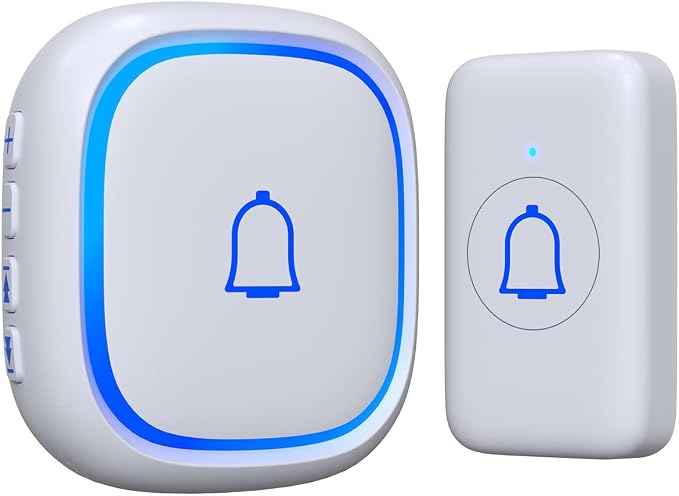 Wireless Doorbell for Home Classroom IP66 Waterproof Door Bell Ringer Wireless