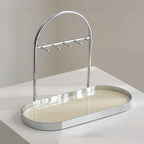 Shinpuru Metal Jewelry Organizer Stand & Key Holder Tray