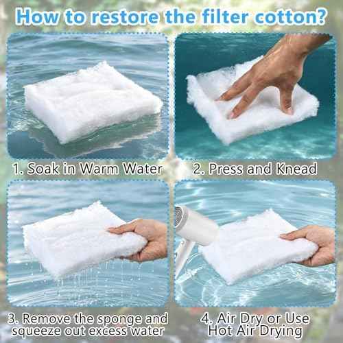 18" x 72" x 1" Thick Pond Filter Pad, High Density Pond Filter Media Roll, Cut-to-Size Aquarium Filter Sponge for Koi Ponds, Outdoor Ponds, Fish Tanks & Waterfall Filter