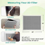 18x20x1 Reusable Air Filter, Washable, Electrostatic HVAC AC Furnace Filter, Merv 8, Lasts a Lifetime, Breathe Safe at Home or in the Office (Actual Size:17.52x19.61x0.82Inch)