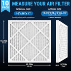 Mounto 10-Pack Pre-Filter Replacements for HEPA 500 Air Scrubber, Enhanced Dust Capture, Easy Installation, Extends HEPA Filter Life - Field & Pure
