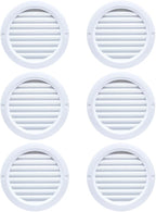 VENTS-US - 4" White Round Plastic Vent Cover - Compatible with 4 Inch Diameter - Image 2