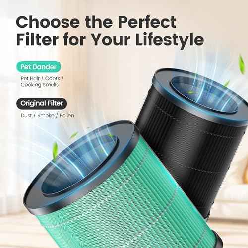 MORENTO 2 Pack MR2566 Genuine Air Purifier Replacement Filter for MR2566 Air Purifier, Original Version