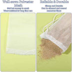 3 Pack Aquarium Filter Bags, 180 Extra Fine Mesh Media Bags for Aquarium, Reusable Nylon Filter Media Bag with Drawstring for Activated Carbon, Resin, Small Tanks(7.5x3.6in)