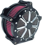 Air Filter Intake Cnc Cut Air Cleaner Venturi Motorcycle Chrome Kit
