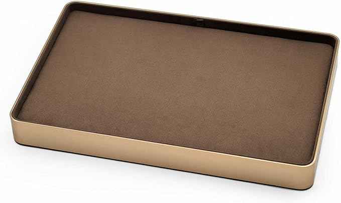 Metal Jewelry Tray, Valet Tray, Bedside Table and Desktop Organizer. It is