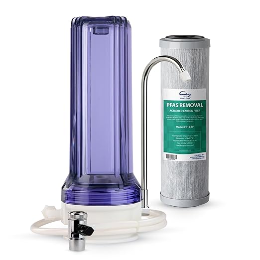 iSpring CKC1C-PF 2.5" x 10" Countertop Water Filter, SGS Tested Filter by iSpring