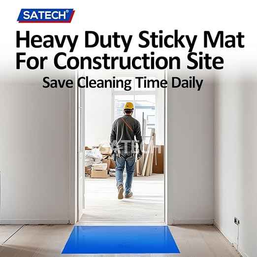 SATECH Tacky Mat, Sticky Mat for Hospital Laboratory Construction Pet 24"x36"
