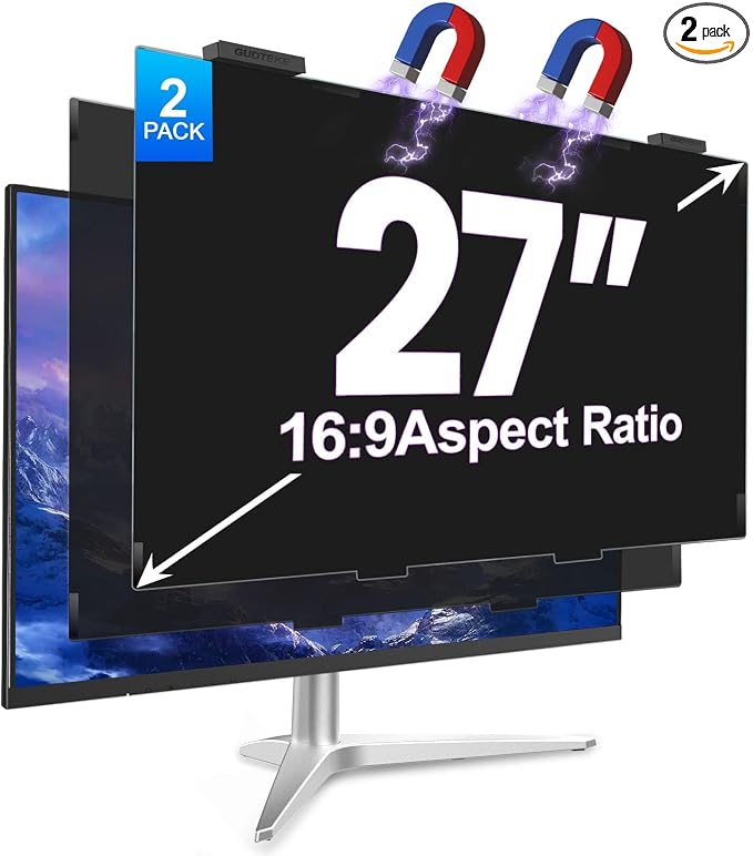 2Pack Magnetic 27 Inch Privacy Screen by HOME