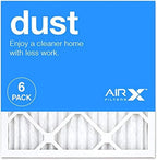 AIRx 6-Pack Premium DUST Series MERV 8 Pleated Air Filter by AIRXFILTERSWICKEDCLEANAIR