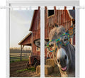 Farm Donkeys Living Room Curtains 84 Inch Length, Window Curtains Tab Top by Unknown