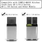 8 Pack Activated Carbon Filters Fits EKO Trash Can - Image 3