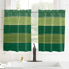 Farm Retro Green Wood Grain Window Valance Curtains, Rustic Wooden Plank - Image 8