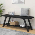 LVB Black Bench, Modern Storage Bench