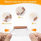 CHUNZEXI 16 Pack Square Chair Leg Floor Protectors