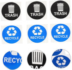 Tofficu 8pcs Hanging Trash Can Stickers Garbage Recycling Decals Material - Image 9