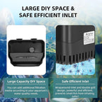 Turtle Tank Filter Internal Power Aquarium Filter Low Water Level Biofiltration - Image 5