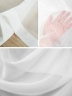 Sheer Curtains 63 Inch Length, Farmhouse Country Vintage Wood Grain Privacy - Image 7