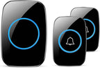 Wireless Doorbell, Waterproof Door Bell Kit, Distinguish front and rear doors