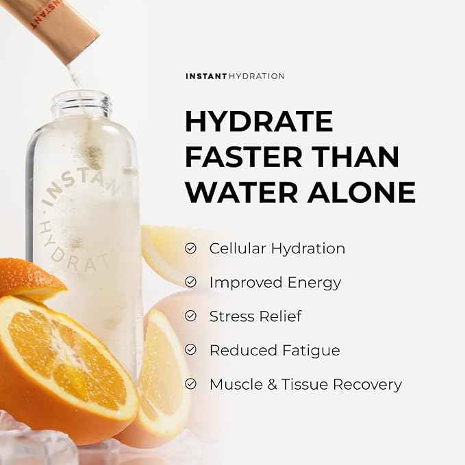 Instant Hydration Electrolytes Powder Packets