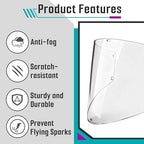 4 Pcs Face Shield Replacement Window Compatible - Image 5