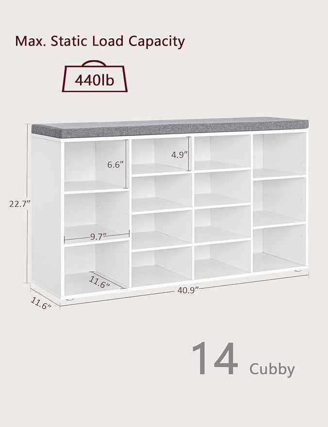 DINZI LVJ Shoe Storage Bench