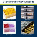 Akro-Mils 24-Drawer Plastic Drawer Storage Cabinet