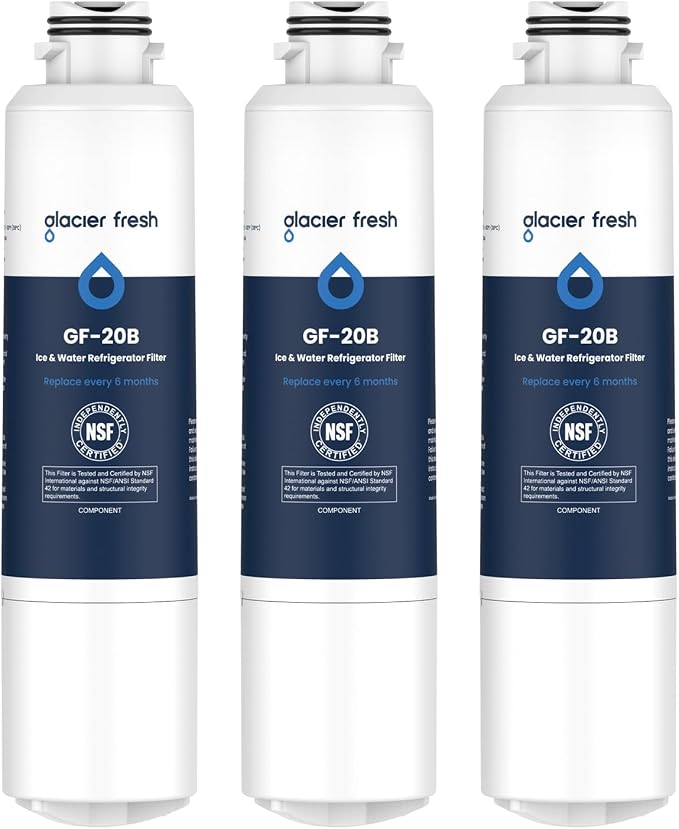 GLACIER FRESH DA29-00020B Refrigerator Water Filter Compatible by GLACIERFRESH