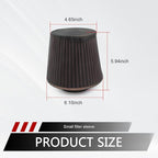 Car Cold Air Intake Filter Dustproof Cover, Universal Cone Protective Cover - Image 2