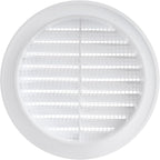 White 4" Inch Round Ventilation Grille - Image 2